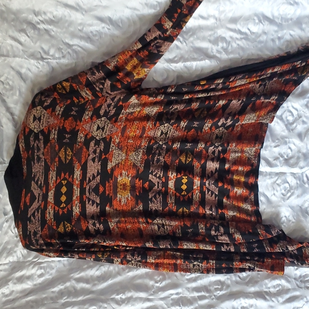 Annianna  cardigan cover up large brown. - Picture 2 of 4